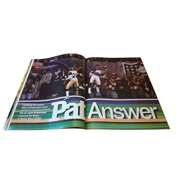 Vintage Feb 11 2002 New England Patriots Super Bowl Sports Illustrated Magazine - Picture 9 of 9